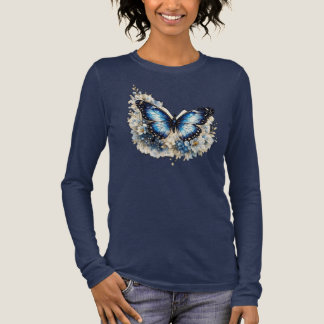 Blühen Sie mit Anmut Schmetterling Blumen Frauen T Tri-Blend Shirt