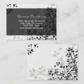 blühen Sie; Schwarzes Visitenkarte (Vorne/Hinten)