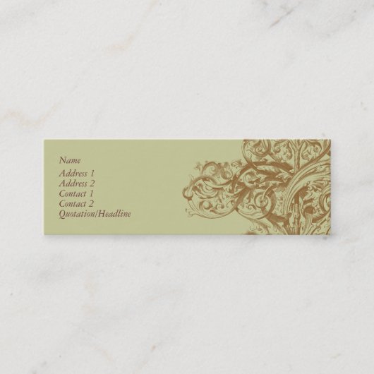 Blühen Sie Visitenkarte (Vorderseite)