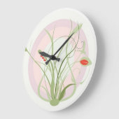 Blühen Sie Wand-Uhr Große Wanduhr (Winkel)