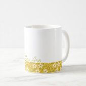 Blühen Sie, wo Sie sind Gänseblümchen-Blumen-Tasse Kaffeetasse (VorderseiteRechts)