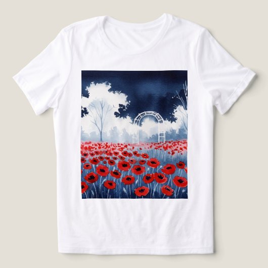 Blühen Tri-Blend Shirt (Design Vorderseite)