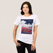 Blühen Tri-Blend Shirt (Vorderseite voll)