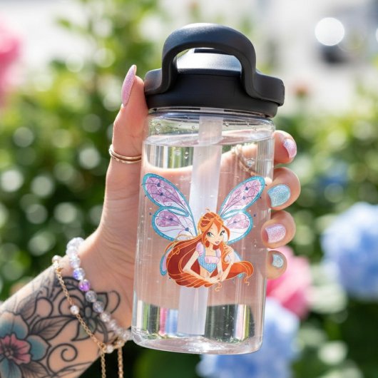 Blühen Trinkflasche