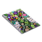 Blühen und Fruchtige farbenfrohe Bäume des Lebens Notizblock (Rechte Seite)