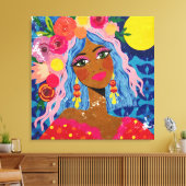 Blühen unter der Sonne Leinwanddruck (Insitu (Wohnzimmer))