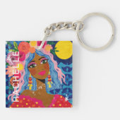 Blühen unter der Sonne Schlüsselanhänger (Rückseite)