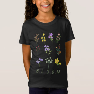 blühen vintage minimalist wildblumen strauß T-Shirt