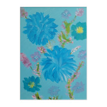 Blühen von Bluebells Akrylkalkunst