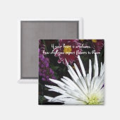 Blühen von Blume Anführungszeichen Magnet (Vorderseite/Rückseite)