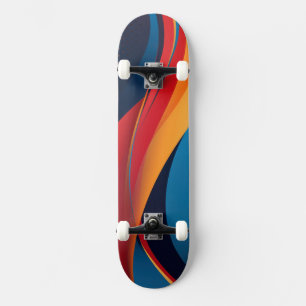 Blühen von Formen und Punkten Skateboard