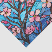 Blühen von KirschblütenEntfärbung des Effekts Seidenpapier (Ausschnitt)