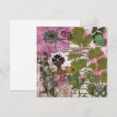 Blühen, wo die gepflanzte Flachgrüßkarte platziert (Vorne/Hinten)