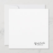 Blühen, wo die gepflanzte Flachgrüßkarte platziert (Rückseite)