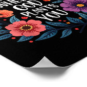 Blühen, wo Gott Pflanze Sie Christlich Faith Men W Poster (Ecke)