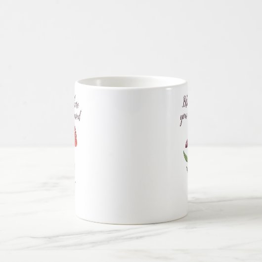 Blühen, wo man minimale wilde Blume pflanzt Kaffeetasse (Mittel)