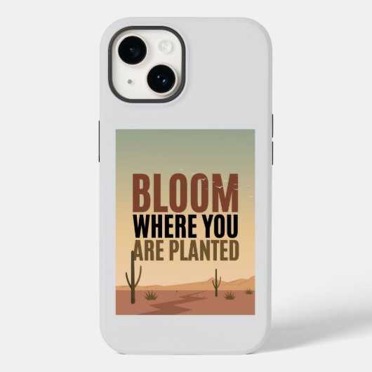 Blühen, wo Sie eingepflanzt Inspiration Case-Mate iPhone Hülle (Rückseite)