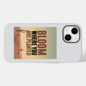 Blühen, wo Sie eingepflanzt Inspiration Case-Mate iPhone Hülle (Rückseite (Horizontal))