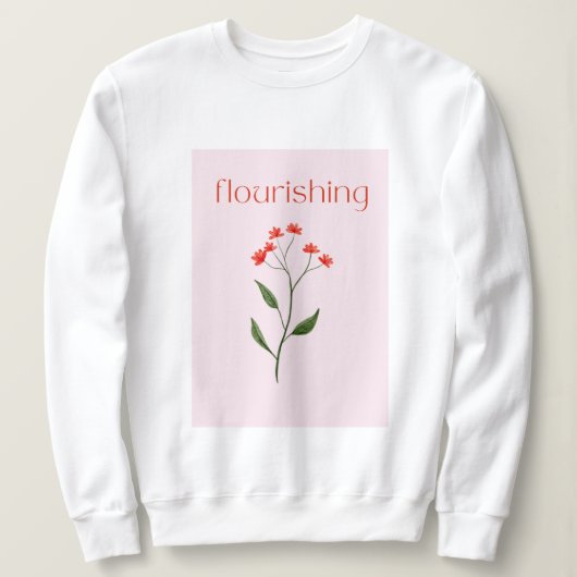 Blühend ästhetische niedliche gürtlich sweatshirt (Design vorne)