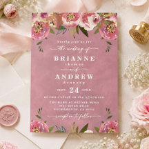 Blühend Chic Wilde Rose Pink Florale Hochzeit