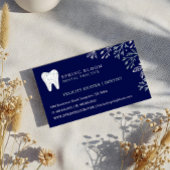 Blühend Dental Tooth Tree Logo Magnetische Visitenkarte