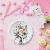 Blühend feierliche Bouquet Pappteller (Party)