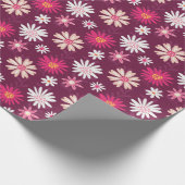 Blühend Fuchsia Geschenkpapier (Ecke)