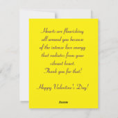 Blühend Herz Feiertagskarte (Rückseite)