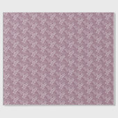 Blühend Leafy-Silhouetten Gentle Serenity Plum Geschenkpapier (Flach)