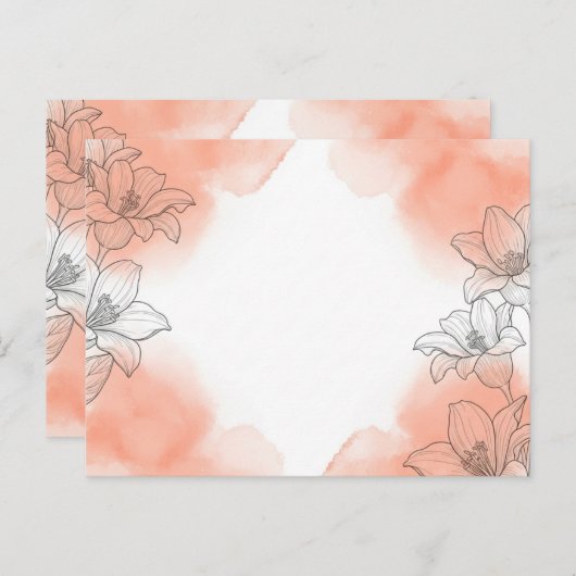 blühend postkarte (Vorne/Hinten)