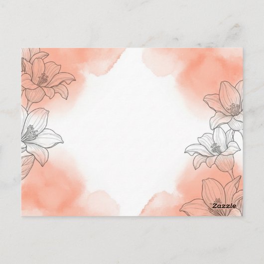 blühend postkarte (Rückseite)