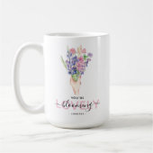 Blühend schöne Blumen Kaffeetasse (Links)