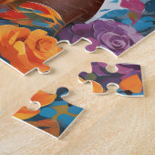 Blühend schwarze Afrikanerin Puzzle (Seite)