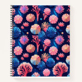 blühend und radikale Korallen Notizblock (Vorderseite)