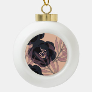 Blühende abstrakte Eleganz, künstlerischer Hinterg Keramik Kugel-Ornament