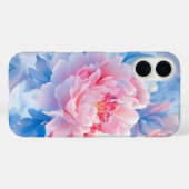 Blühende Abstrakte Wasserfarbenpionie Case-Mate iPhone Hülle (Rückseite (Horizontal))