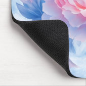 Blühende Abstrakte Wasserfarbenpionie Mousepad (Ecke)