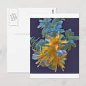 Blühende Aeonium Postkarte (Vorne/Hinten)