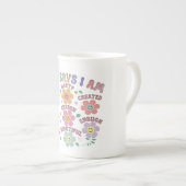 Blühende Affirmation Thermal Tumbler Porzellantasse (Vorderseite Rechts)