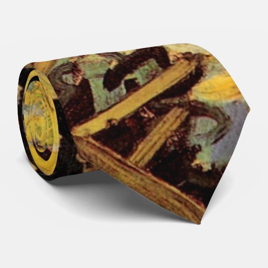 Blühende Akacia Branches von Vincent van Gogh Krawatte (Gerollt)