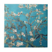 Blühende Almond Tree Floral Vincent van Gogh Fliese (Vorderseite)