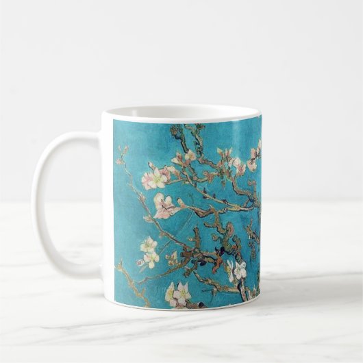 Blühende Almond Tree Van Gogh Kaffeetasse (Links)