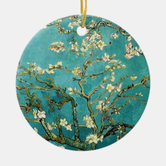 Blühende Almond Tree Van Gogh Keramikornament (Vorne)