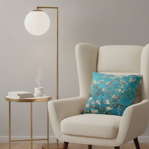 Blühende Almond Tree Van Gogh Kissen