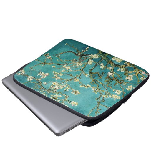 Blühende Almond Tree Van Gogh Laptopschutzhülle (Vorne Knopf)