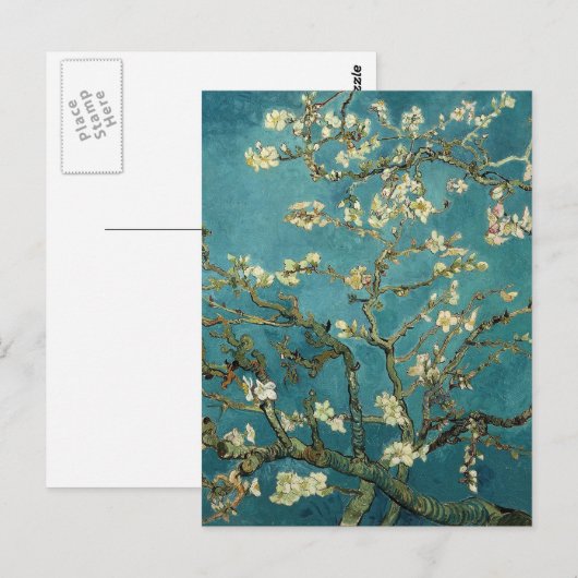Blühende Almond Tree - Van Gogh Postkarte (Vorne/Hinten)