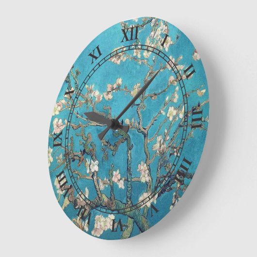 Blühende Almond Tree Vincent van Gogh Große Wanduhr (Winkel)