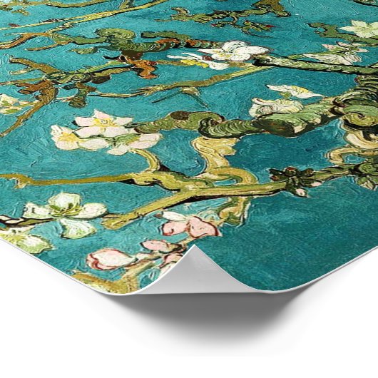 Blühende Almond Tree Vincent Van Gogh Poster (Ecke)