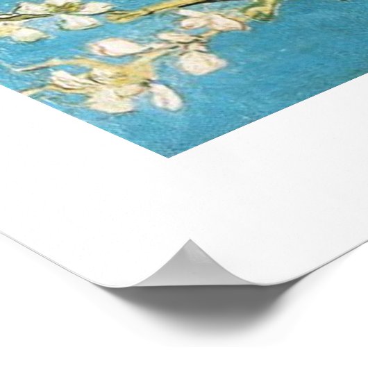 Blühende Almond Tree Vincent van Gogh Poster (Ecke)