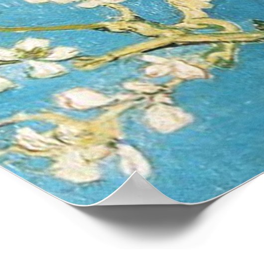 Blühende Almond Tree Vincent van Gogh Poster (Ecke)